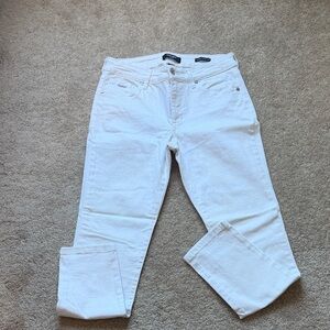 Nine West Women's Straight Leg White Jeans